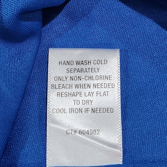 Roz & Ali Womens Blue Floral Flutter Sleeve Off Shoulder Boho Flowy Dress Size 8 - Picture 7 of 7